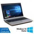 Laptop Hp EliteBook 8560p, Intel Core i7-2620M 2.70GHz, 4GB DDR3, 120GB SSD, DVD-RW, 15.6 Inch, Webcam, Tastatura Numerica + Windows 10 Home
