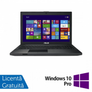 Laptop Asus PRO Essential PU551L, Intel Core i3-4030U 1.90GHz, 4GB DDR3, 500GB SATA, DVD-RW, 15.6 Inch, Webcam, Tastatura Numerica + Windows 10 Pro