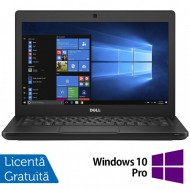 Laptop DELL Latitude 5280, Intel Core i5-7200U 2.50GHz, 8GB DDR4, 120GB SSD M.2, 12.5 Inch, Webcam + Windows 10 Pro