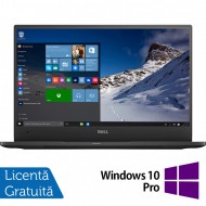 Laptop DELL Latitude 7370, Intel Core M5-6Y57 1.10-2.80GHz, 8GB DDR3, 240GB SSD, 13.3 Inch Full HD, Webcam + Windows 10 Pro