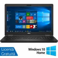 Laptop Refurbished Dell Latitude E5580, Intel Core i5-6200U 2.30GHz, 8GB DDR4, 256GB SSD, 15.6 Inch, Webcam, Tastatura Numerica + Windows 10 Home