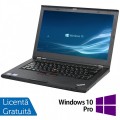 Laptop LENOVO ThinkPad T430, Intel Core i5-3320M 2.60GHz, 4GB DDR3, 120GB SSD, DVD-RW, 14 Inch, Webcam + Windows 10 Pro