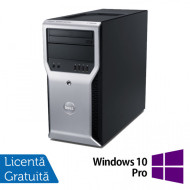 Calculator Dell Precision T1600, Intel Core i3-2100 3.10GHz, 4GB DDR3, 320GB SATA, DVD-ROM + Windows 10 Pro