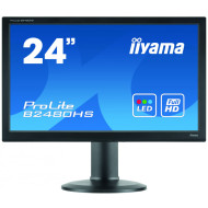 Monitor LED iiYama ProLite B2480HS, 24 Inch Full HD, VGA, DVI, HDMI, Fara Picior