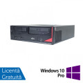 Calculator FUJITSU SIEMENS E410 Desktop, Intel Pentium G2020 2.90GHz, 4GB DDR3, 250GB SATA, DVD-RW + Windows 10 Pro