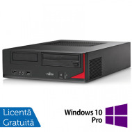 Calculator FUJITSU SIEMENS E410 Desktop, Intel Core i3-3220 3.30GHz, 4GB DDR3, 250GB SATA, Radeon HD7470 1GB GDDR3, DVD-RW + Windows 10 Pro