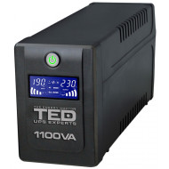 UPS TED Line Interactive 1100VA/600W, display LCD, 4x Schuko