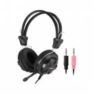 Casti A4Tech HS-28-1, 40mm, Jack 3.5mm, Cu microfon, Negru