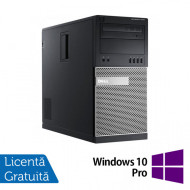 Calculator Dell OptiPlex 7010 Tower, Intel Core i5-3470 3.20GHz, 4GB DDR3, 500GB SATA, DVD-RW + Windows 10 Pro