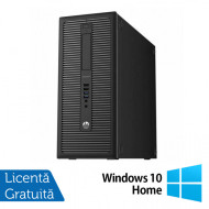 Calculator HP 800 G1 Tower, Intel Core i5-4460 3.20GHz, 4GB DDR3, 500GB SATA, DVD-RW + Windows 10 Home