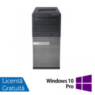 Calculator Dell OptiPlex 390 Tower, Intel Core i3-2100 3.10GHz, 4GB DDR3, 500GB SATA, DVD-RW + Windows 10 Pro