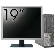 Pachet Calculator DELL 3020 SFF, Intel Core i3-4150 3.50GHz, 4GB DDR3, 500GB SATA, DVD-ROM + Monitor 19 Inch