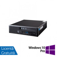 Calculator HP EliteDesk 800 G1 USDT, Intel Core i5-4570S 2.90GHz, 8GB DDR3, 240GB SSD, DVD-ROM + Windows 10 Pro