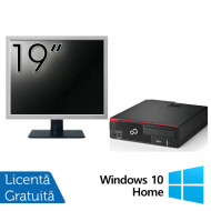 Pachet Calculator Fujitsu Esprimo D756 Desktop, Intel Core i5-6500 3.20GHz, 8GB DDR4, 500GB SATA, DVD-ROM + Monitor 19 Inch + Windows 10 Home