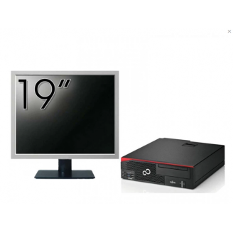 Pachet Calculator Fujitsu Esprimo D756 Desktop, Intel Core i5-6500 3.20GHz, 8GB DDR4, 500GB SATA, DVD-ROM + Monitor 19 Inch + Windows 10 Pro