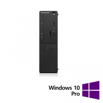 PC Refurbished LENOVO S510 SFF, Intel Core i3-6100 3.70GHz, 8GB DDR4, 120GB SSD, DVD-ROM + Windows 10 Pro