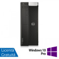 Workstation DELL Precision T7810, 2x Intel Xeon 10 Core E5-2660 V3 2.66GHz-3.30GHz, 64GB DDR4, 480GB SSD + 3TB HDD, nVidia Quadro M4000/8GB, DVD-RW + Windows 10 Pro