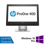 All In One Refurbished HP ProOne 400 G2, 20 Inch, Intel Core i3-6100T 3.20GHz, 4GB DDR4, 120GB SSD, DVD-RW, Webcam + Windows 10 Pro
