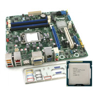 Placa de Baza Intel DQ77MK, Socket 1155, mATX, Shield + Procesor Intel Core i3-3220 + Cooler