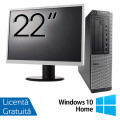 Pachet Calculator Refurbished DELL 790 Desktop, Intel Core i7-2600 3.40GHz, 8GB DDR3, 240GB SSD Nou + Monitor 22 Inch + Windows 10 Home