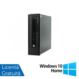Calculator Refurbished HP 400 G1 SFF, Intel Core i3-4130 3.40GHz, 8GB DDR3, 240GB SSD, DVD-RW + Windows 10 Home