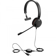 Casti Jabra Evolve 20, Mono, Telecomanda pe Fir, USB