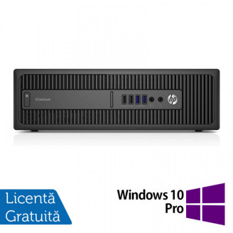 PC Refurbished HP 800 G2 SFF, Intel Core i3-6100 3.70GHz, 8GB DDR4, 120GB SSD + 500GB HDD + Windows 10 Pro