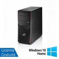 Calculator Refurbished Fujitsu Esprimo P710 Tower, Intel Core i7-3770 3.40GHz, 8GB DDR3, 500GB HDD, DVD-ROM + Windows 10 Home