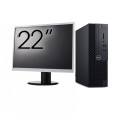 Pachet Calculator Second Hand DELL OptiPlex 3070 SFF, Intel Core i5-9500 3.00 - 4.40GHz, 8GB DDR4, 256GB SSD + Monitor 22 Inch