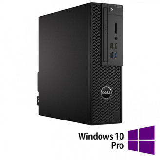 Workstation Refurbished Dell Precision 3420 SFF, Intel Core i7-6700 3.40 - 4.00GHz, 8GB DDR4, 256GB SSD, DVD-RW + Windows 10 Pro