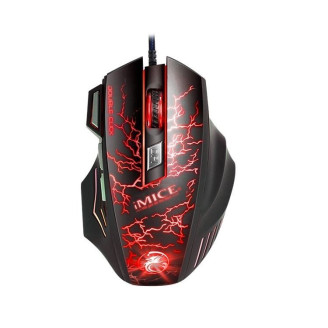 Mouse Nou pentru Gaming, iMice A7, 3200dpi, 7 Butoane, RGB, Negru, Cu Fir