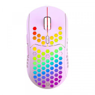 Mouse Nou IBLANCOD BL110, 3200dpi, 5 Butoane, RGB, Violet, Wireless