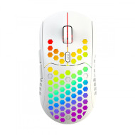 Mouse Nou IBLANCOD BL110, 3200dpi, 5 Butoane, RGB, Alb, Wireless