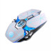 Mouse Nou pentru Gaming, Guijiao G3OS, 3200dpi, 7 Butoane, RGB, Alb, Cu Fir