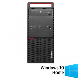 Calculator Refurbished LENOVO M800 Tower, Intel Core i3-6100 3.70GHz, 8GB DDR4, 256GB SSD, DVD-ROM + Windows 10 Home