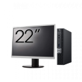 Pachet Calculator Second Hand DELL OptiPlex 7060 Mini PC, Intel Core i5-8500T 2.10 - 3.50GHz, 8GB DDR4, 256GB SSD + Monitor 22 Inch