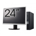 Pachet Calculator Refurbished DELL OptiPlex 7060 Mini PC, Intel Core i5-8500T 2.10 - 3.50GHz, 8GB DDR4, 256GB SSD + Monitor 24 Inch + Windows 10 Home