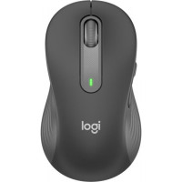 Mouse Wireless Nou LOGITECH Signature M650 Large stanga, Dual Mode, 2000 dpi, Bluetooth, Grafit