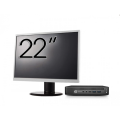 Pachet Calculator Refurbished HP EliteDesk 800 G2 Mini PC, Intel Core i7-6700T 2.80 - 3.60GHz, 8GB DDR4, 256GB SSD + Monitor 22 Inch + Windows 10 Home