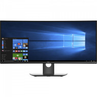 Monitor Second Hand Curved LED IPS Dell 34", WQHD, HDMI, Display Port, Negru/Argintiu, U3417W  PICIOR UNIVERSAL
