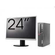 Pachet Calculator Refurbished LENOVO ThinkCentre M910s SFF, Intel Core i5-6500 3.20GHz, 8GB DDR4, 256GB SSD + Monitor 24 Inch + Windows 10 Pro