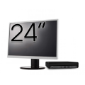 Pachet Calculator Refurbished HP ProDesk 400 G6 Mini, Intel Core i5-10500T 2.30 - 3.80GHz, 8GB DDR4, 256GB SSD + Monitor 24 Inch + Windows 10 Pro