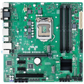 Placa de baza Asus PRIME B250M-C, Socket 1151, mATX, Shield, Cooler, Suporta CPU Gen 6 / 7