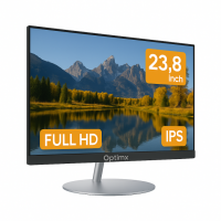 All in One Nou OptimX QD40, 23.8 Inch Full HD, Procesor Intel N100 pana la 3.40GHz (Generatia a 12-a), 8GB DDR4, 256GB SSD, Wi-Fi, Bluetooth, Boxe