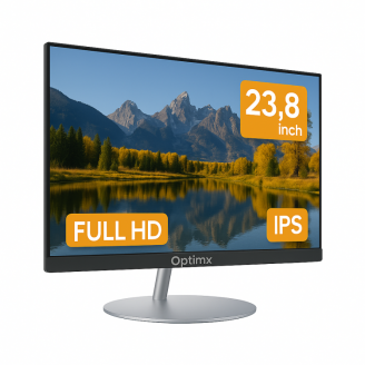 All in One Nou OptimX QD40, 23.8 Inch Full HD, Procesor Intel N100 pana la 3.40GHz (Generatia a 12-a), 16GB DDR4, 512GB SSD, Wi-Fi, Bluetooth, Boxe