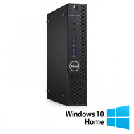 Calculator Refurbished DELL OptiPlex 3070 Mini, Intel Core i3-9100T 3.10 - 3.70GHz, 8GB DDR4, 256GB SSD + Windows 10 Home
