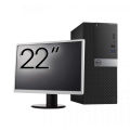 Pachet Second Hand Calculator DELL OptiPlex 5040 Tower, Intel Core i5-6500 3.20GHz, 8GB DDR3, 240GB SSD + Monitor 22 Inch