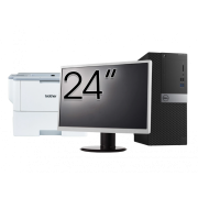 Pachet Second Hand Calculator DELL OptiPlex 5040 Tower, Intel Core i5-6500 3.20GHz, 8GB DDR3, 240GB SSD + Monitor 24 Inch + Imprimanta Brother HL-L6300DW