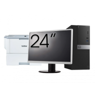 Pachet Second Hand Calculator DELL OptiPlex 5040 Tower, Intel Core i5-6500 3.20GHz, 8GB DDR3, 240GB SSD + Monitor 24 Inch + Imprimanta Brother HL-L6300DW
