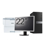 Pachet Second Hand Calculator DELL OptiPlex 5040 Tower, Intel Core i5-6500 3.20GHz, 8GB DDR3, 240GB SSD + Monitor 22 Inch + Imprimanta Brother HL-L6300DW